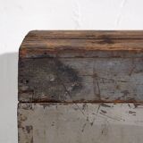 Antique silver-grey solid wood chest (circa 1920) #20