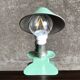 Vintage mint green mushroom clip/reader lamp, 1960s