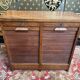 Oak notary curtain binder cabinet 1950