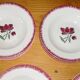 Service de table de 10 assiettes plates et 10 creuses Badonviller