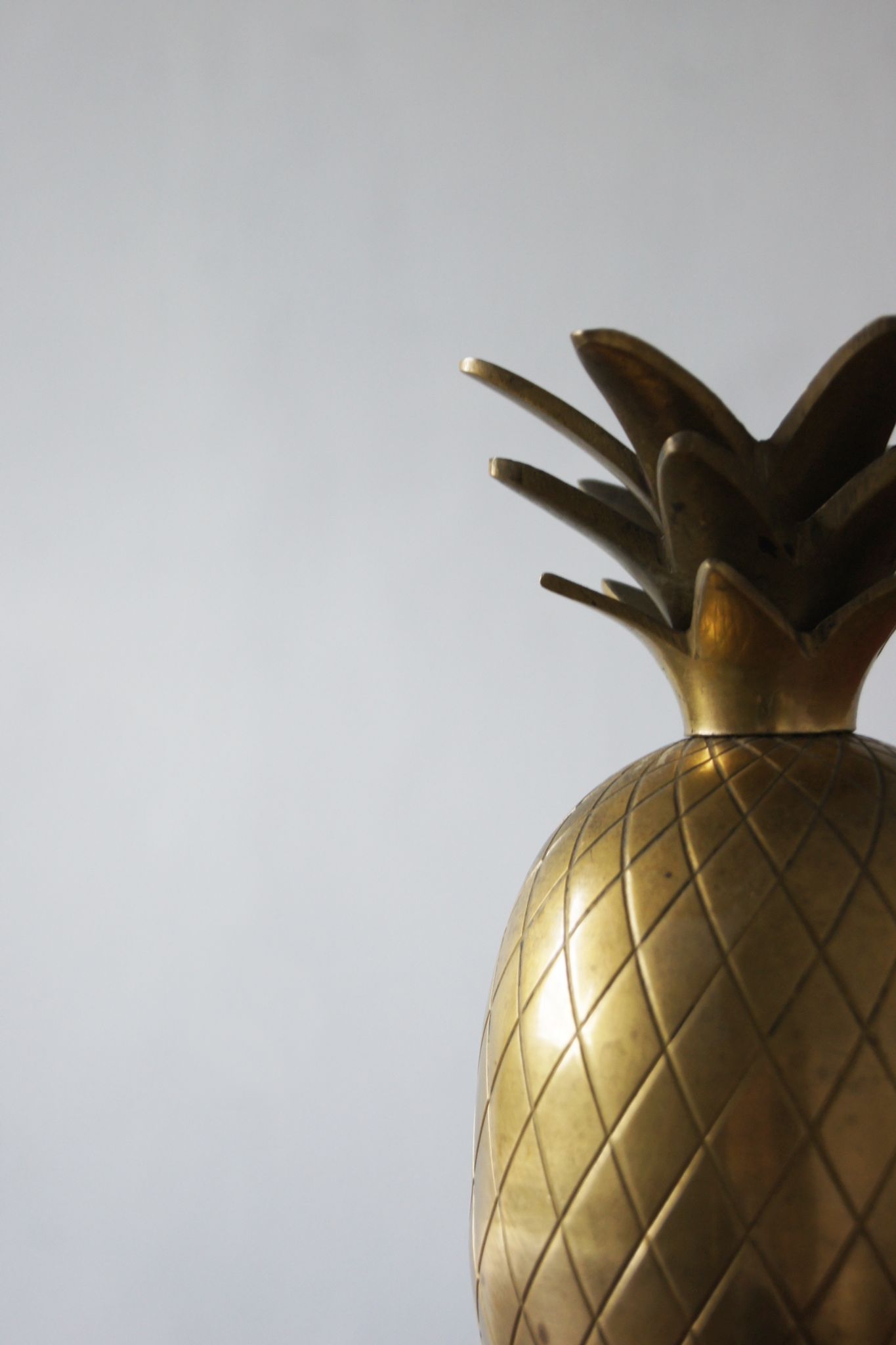Bougeoir ananas laiton
