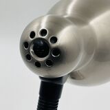 Brushed stainless steel lamp from the 90s