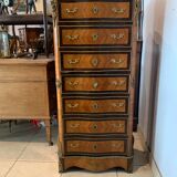 Secretary Napoleon III in rosewood and rosewood Marble top
