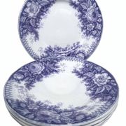 Assiettes dessert Sarreguemines modèle Jardinière XIXEME
