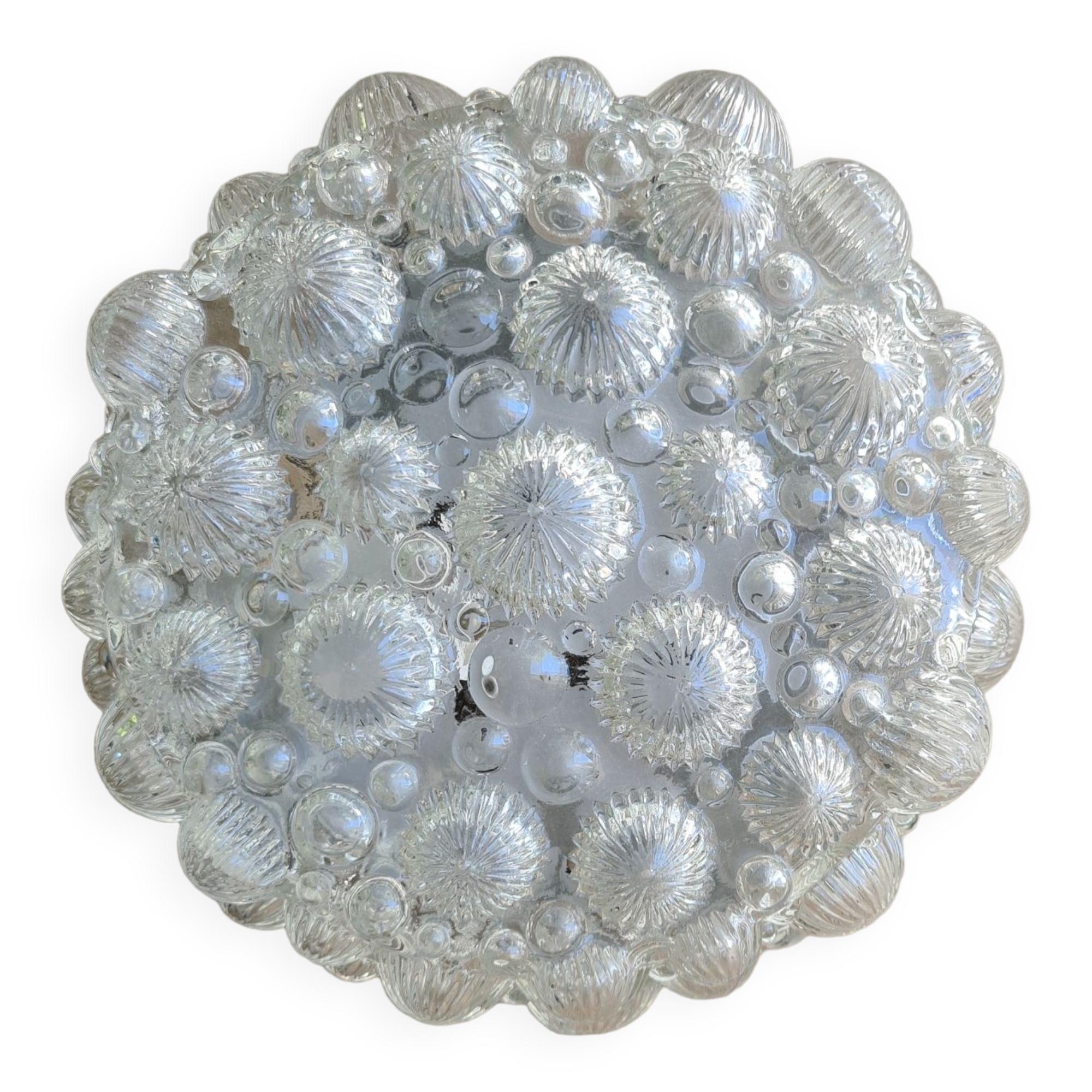 Vintage bubbled glass ceiling light