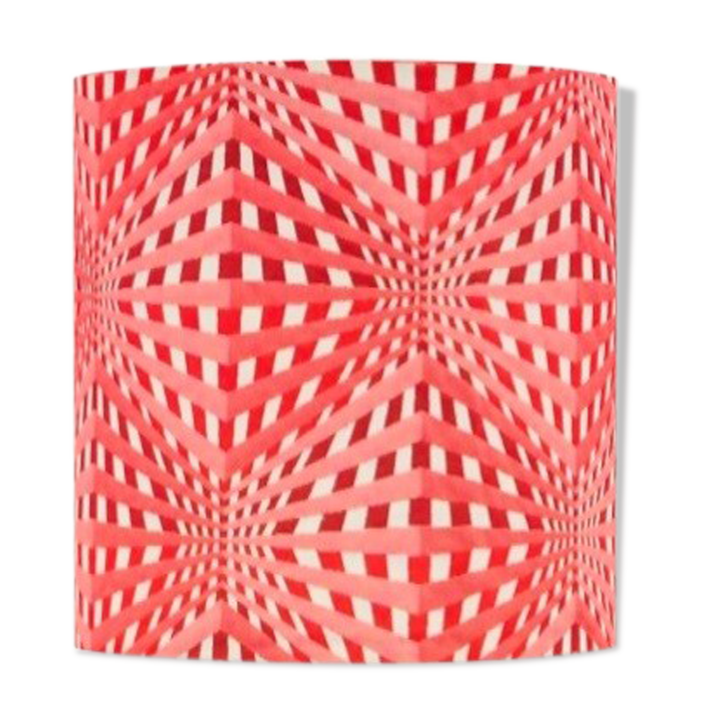 Red Vasarely lampshade