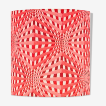 Abat-jour Vasarely rouge