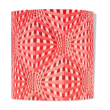 Red Vasarely lampshade