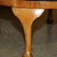 Vintage 1940s Burr Walnut swivel coffee table.
