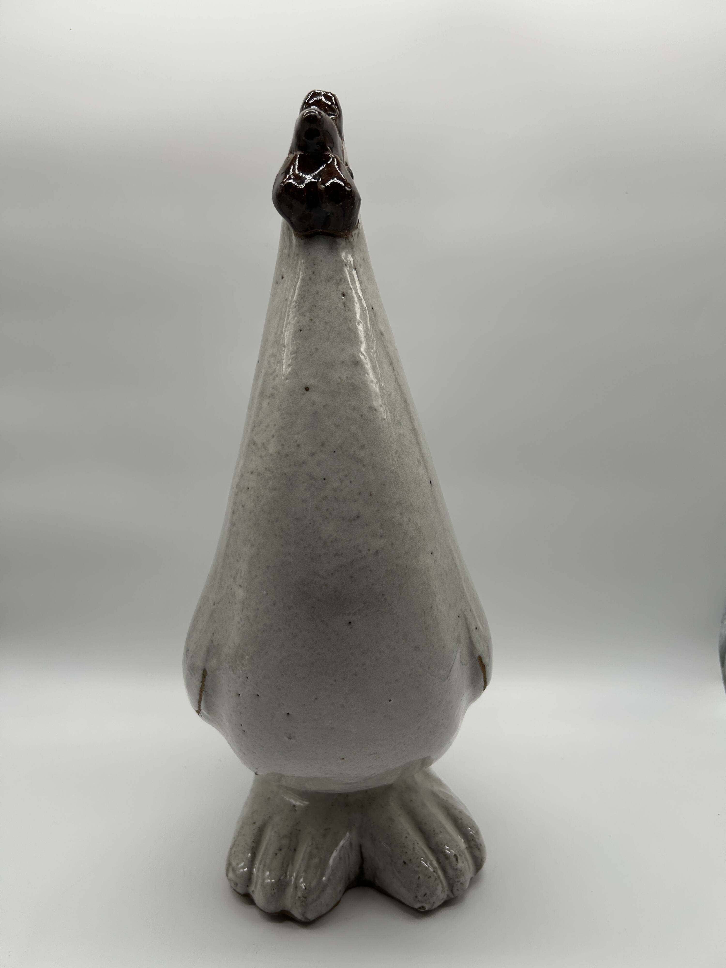 Glazed terracotta rooster