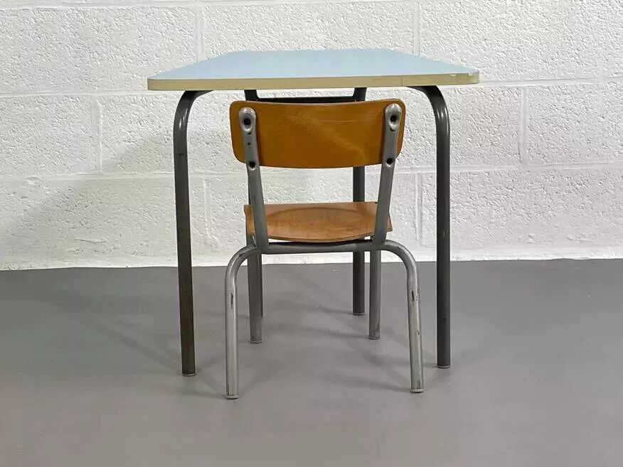 Old school desk with its matching Mullca chair.