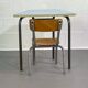 Old school desk with its matching Mullca chair.