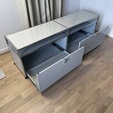 USM Haller TV cabinet in Light Grey