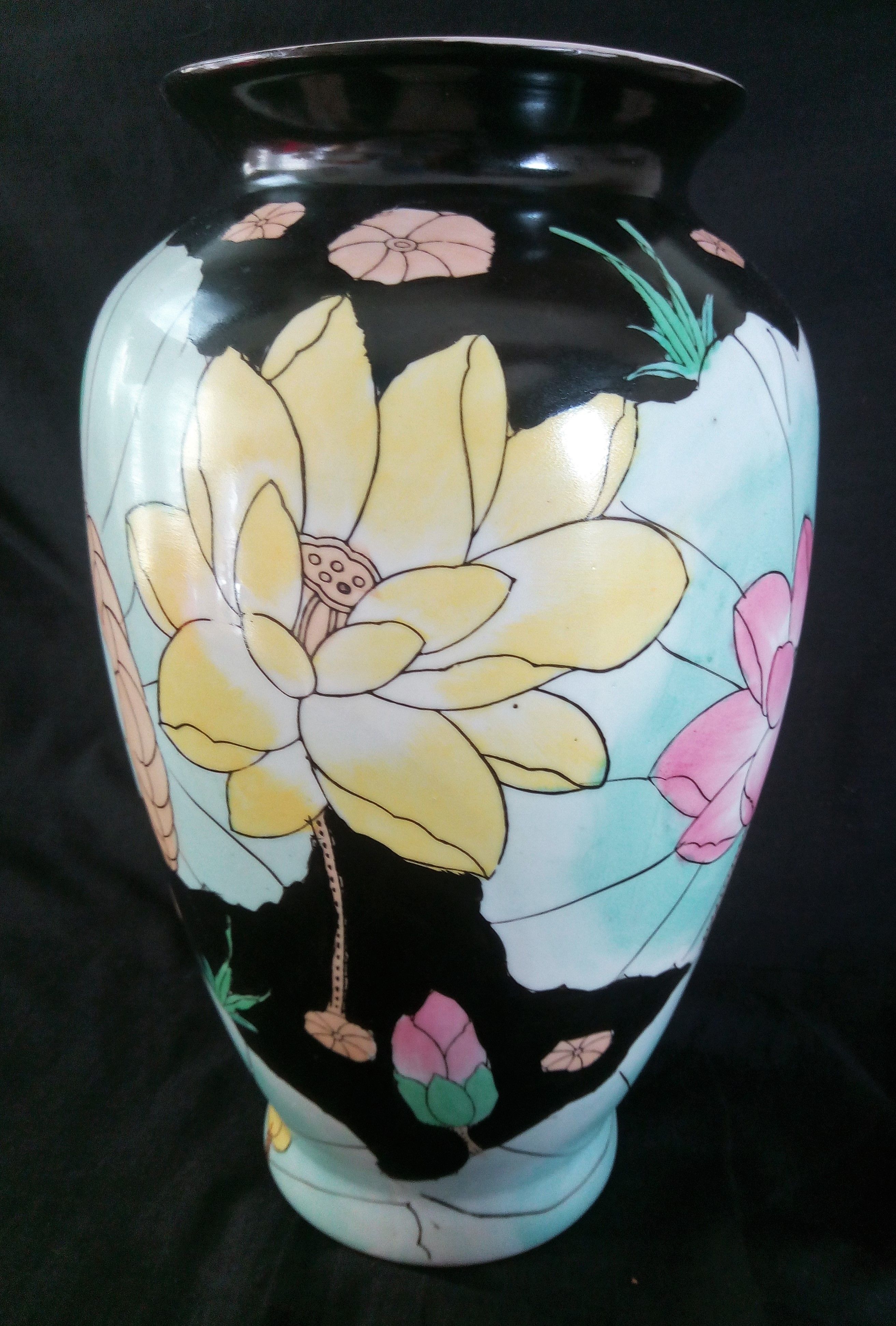 Ceramic art nouveau vase