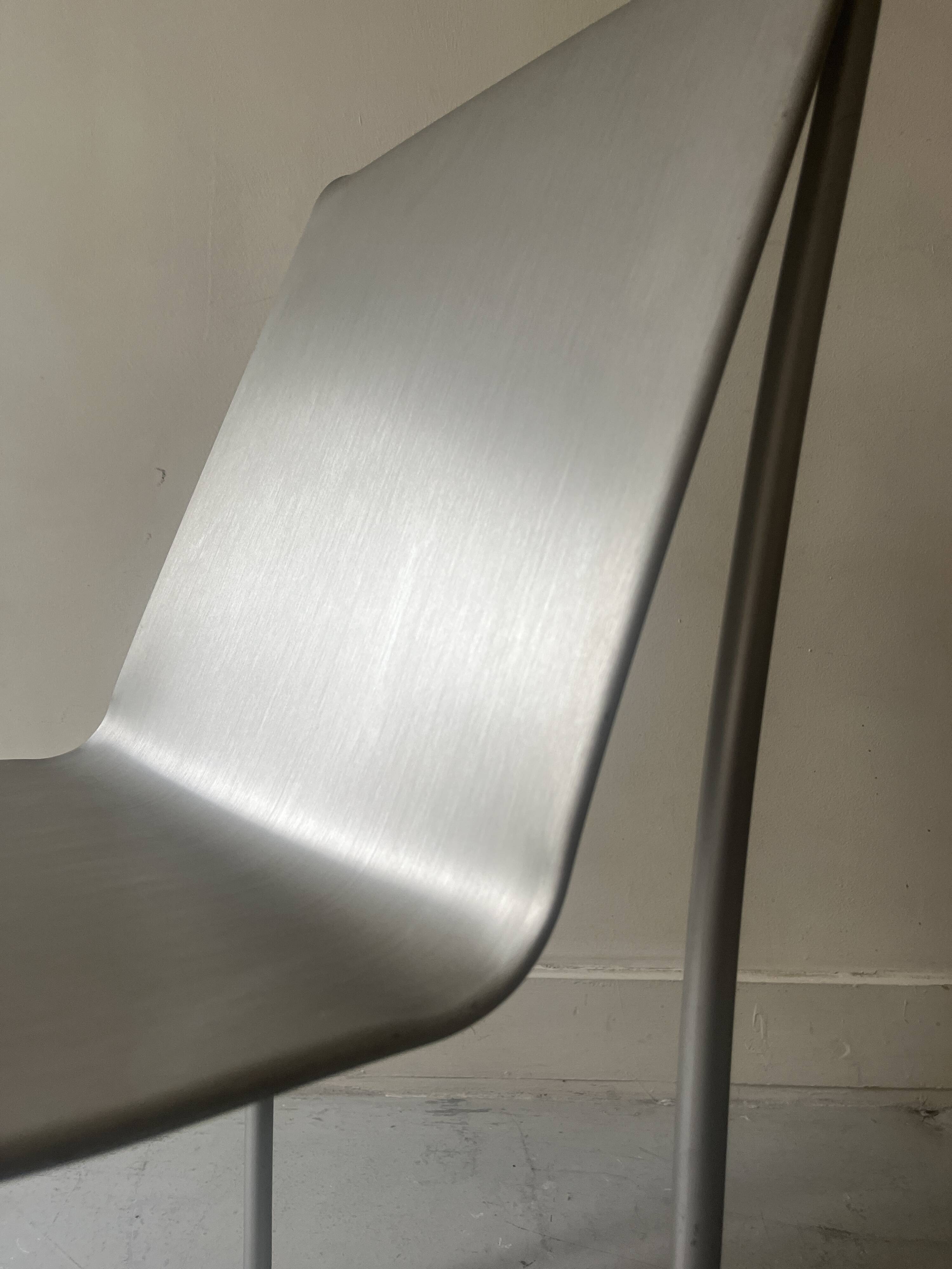 SUPERLIGHT chrome metal chair by Frank Gerhy, Edition Emeco USA