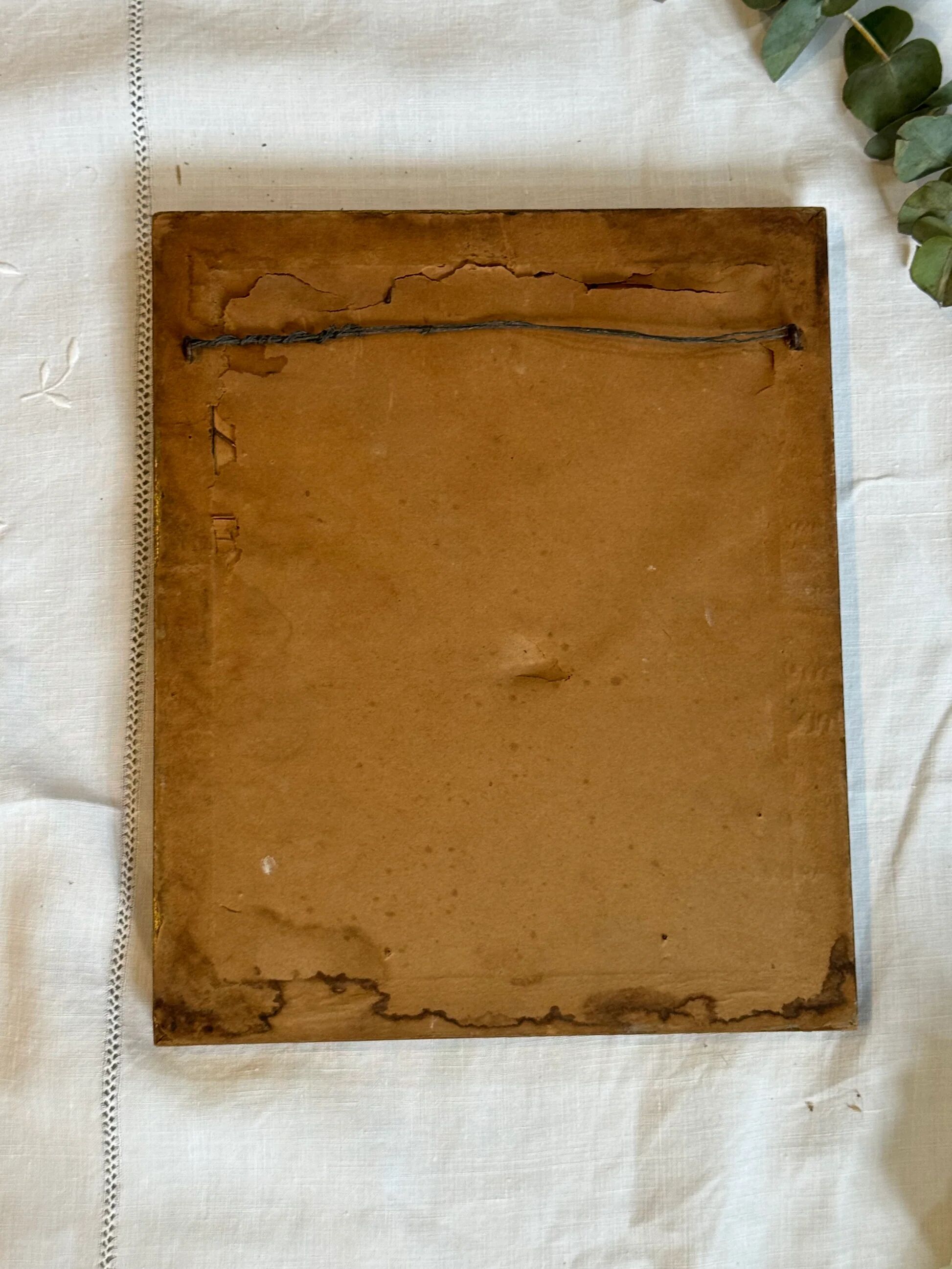 Vintage gold wooden mirror