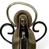 Religious object, 20th century bronze Virgin