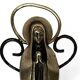 Religious object, 20th century bronze Virgin
