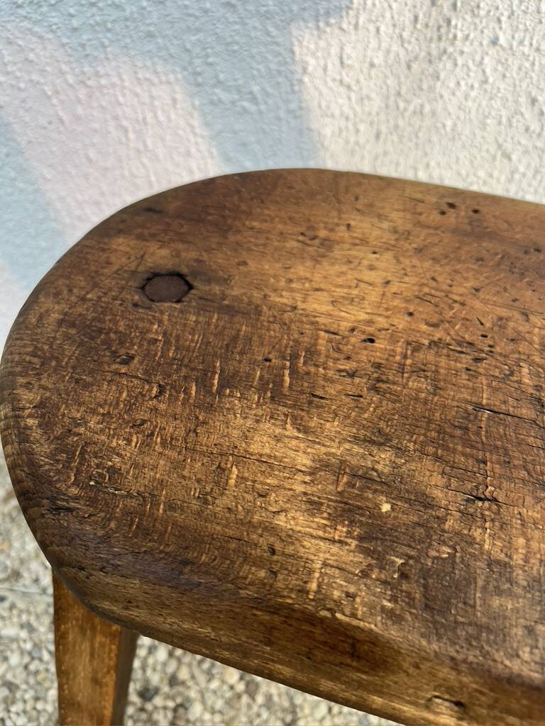 Industrial wooden stool
