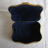 Brass jewelry box asked with porcelain betting