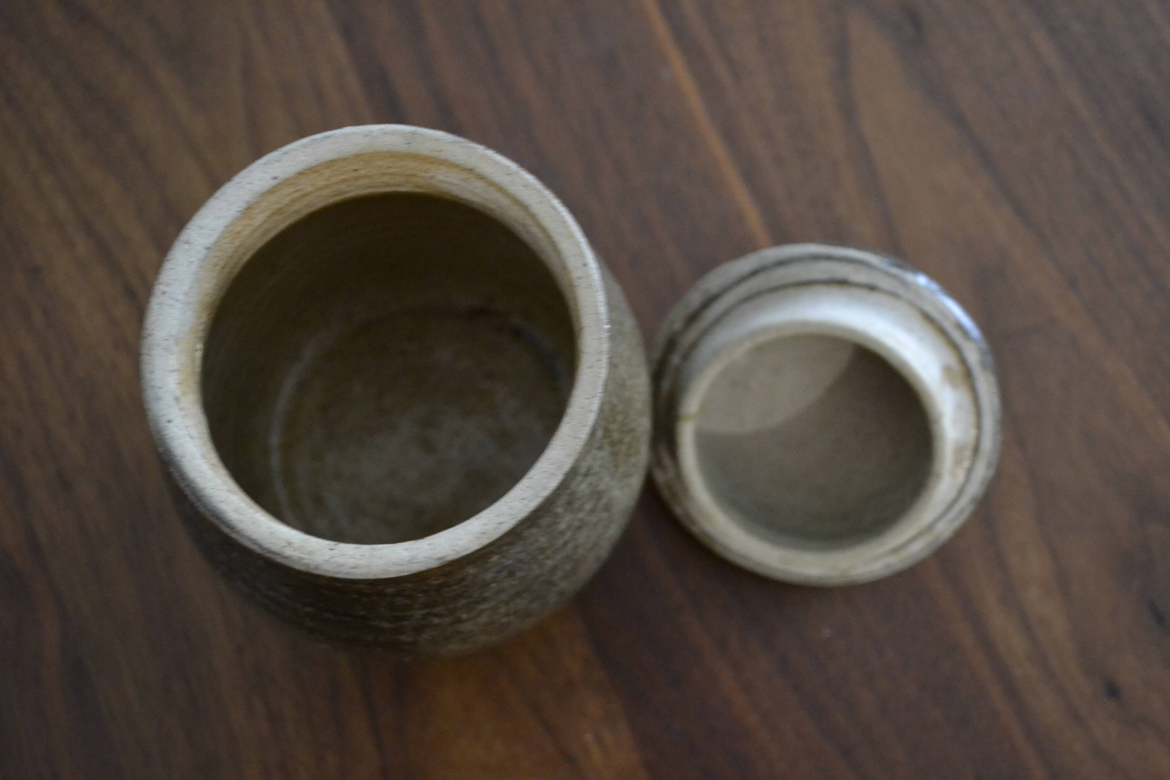 Varnished stoneware coffee pot