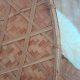 Wicker lampshade