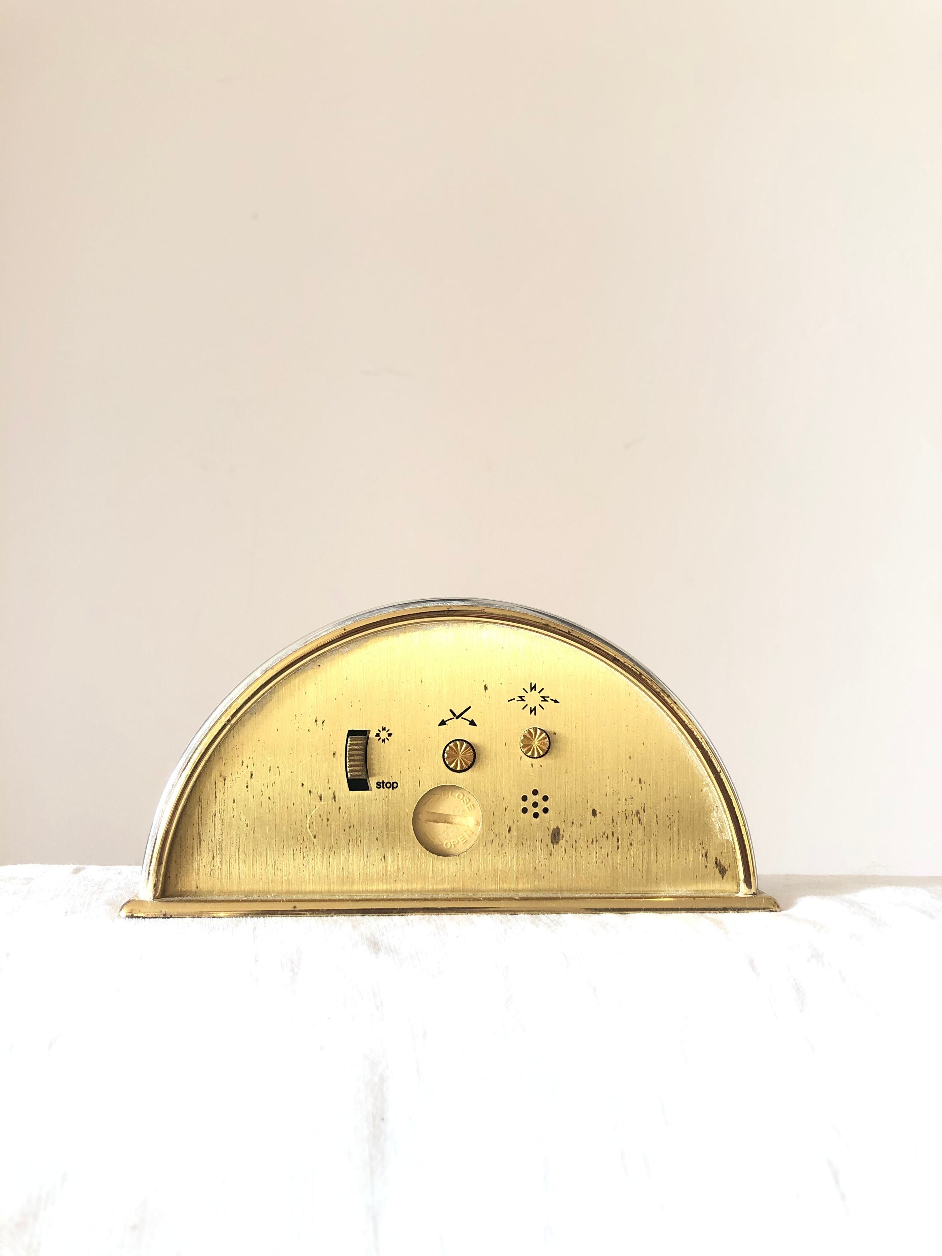 Old vintage alarm clock Jaccard Electronic Quartz Paris.