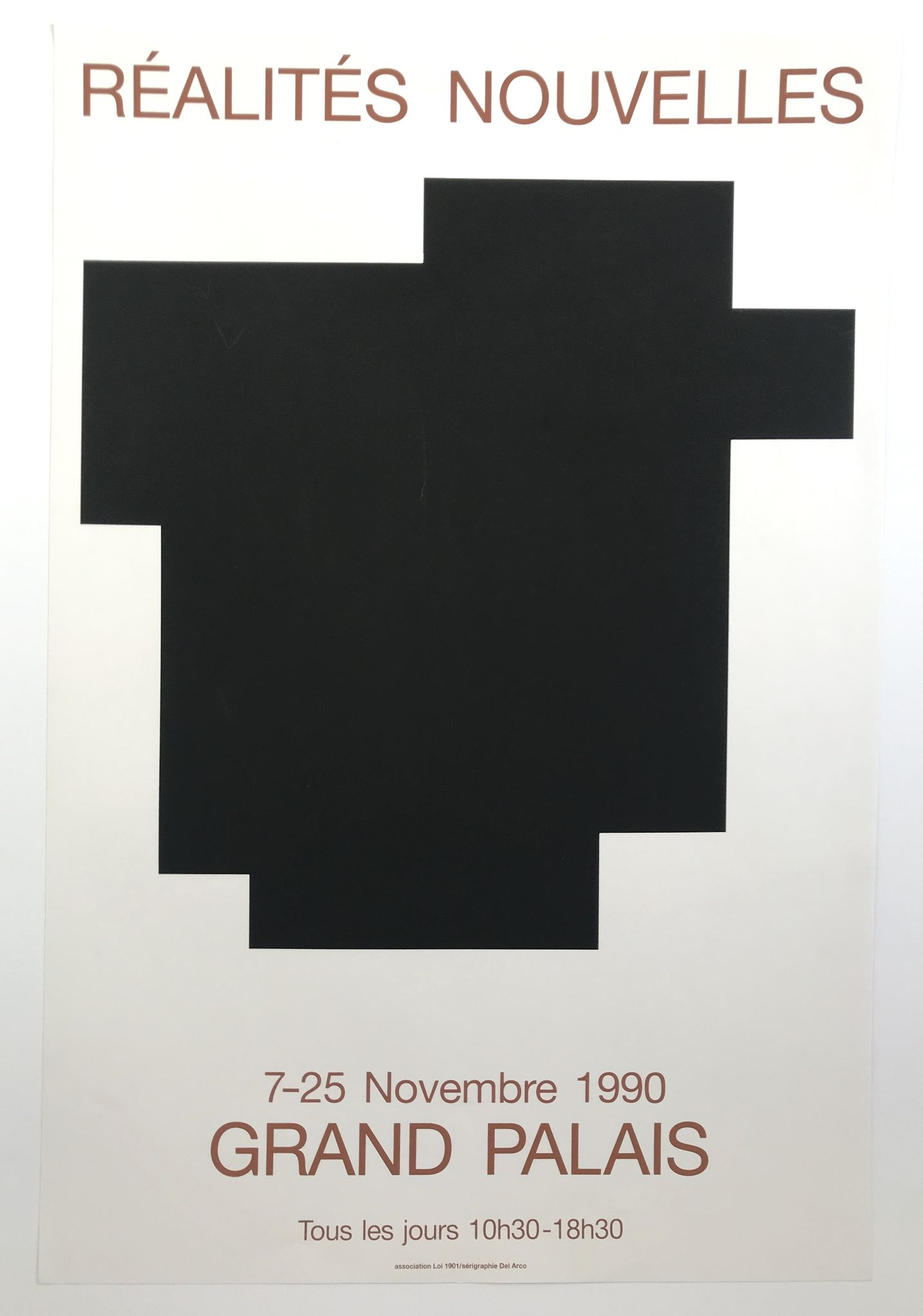 Screen print poster by Aurelie Nemours, Salon des Réalités nouvelles, 1990