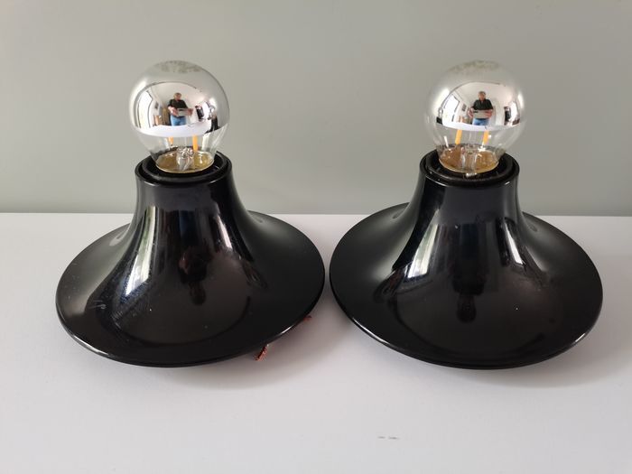 Pair of wall lamps Artemide "Teti" Vico Magistretti