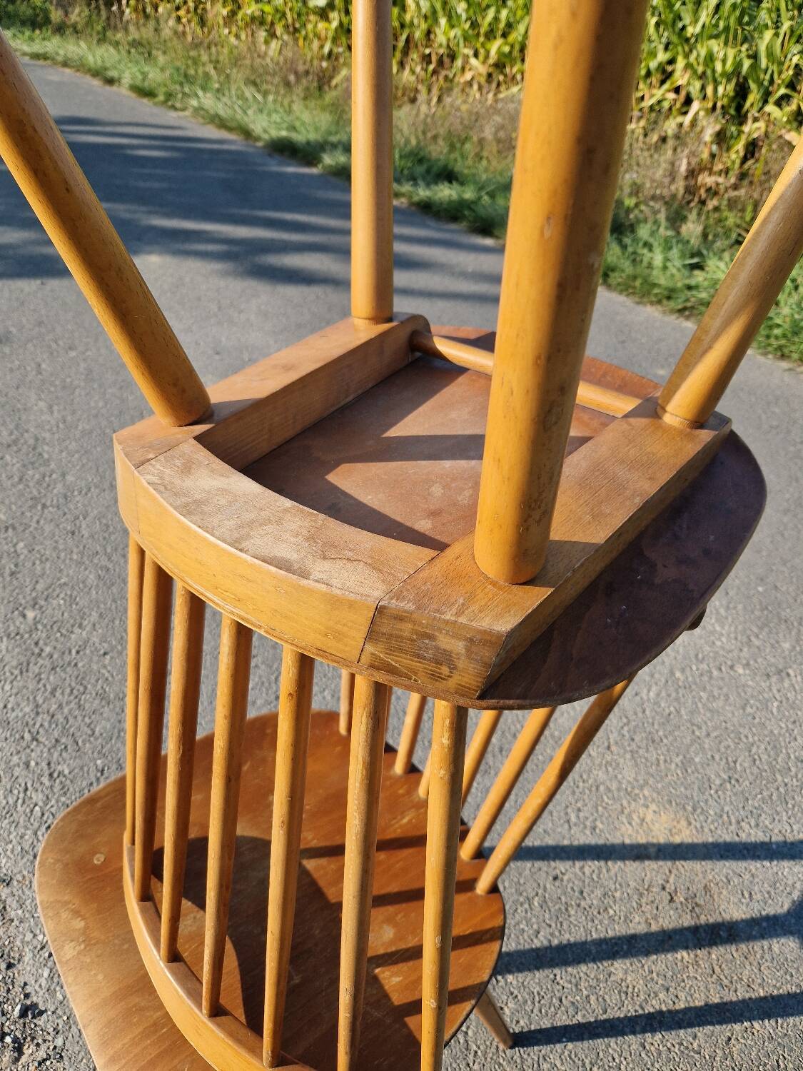 Set of 3 Baumann bistro chairs, Menuet model