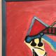 Original Swedish Oil On Panel – “Sitar And Fruit” – Vintage & Framed – 57 × 69 Cm (22.4" × 27.2")