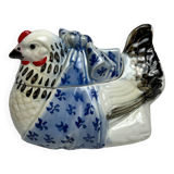 20th century earthenware Easter hen candy box