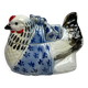 20th century earthenware Easter hen candy box