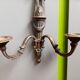Patinated bronze wall lamp in louis XVI ribbon style