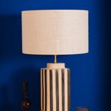 Ecru and black Hepburn sandstone lamp