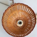 Vintage wicker pendant lamp