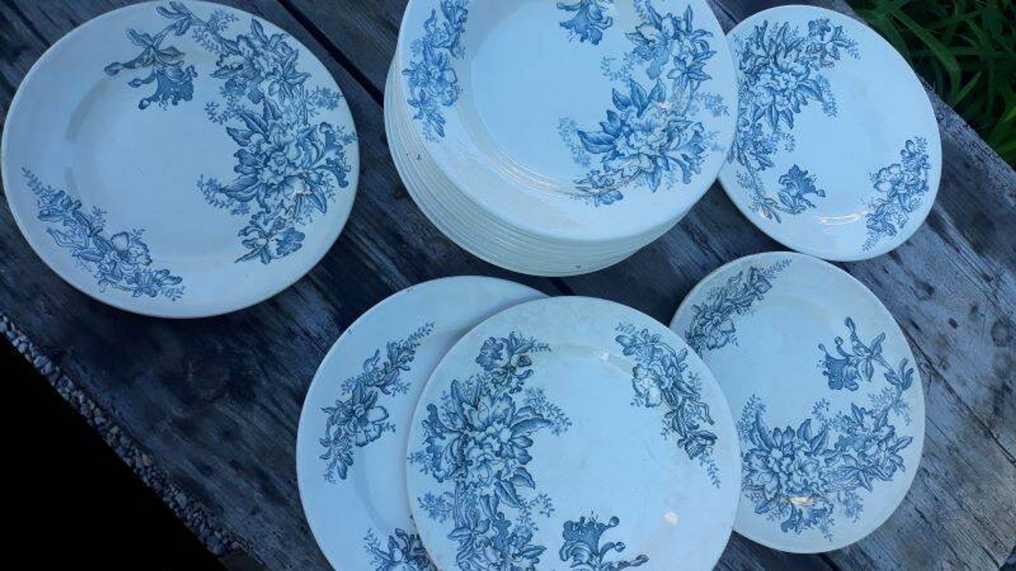 Part of the Floreal service from the Givors Earthenware Factory (Grigny Rhône)