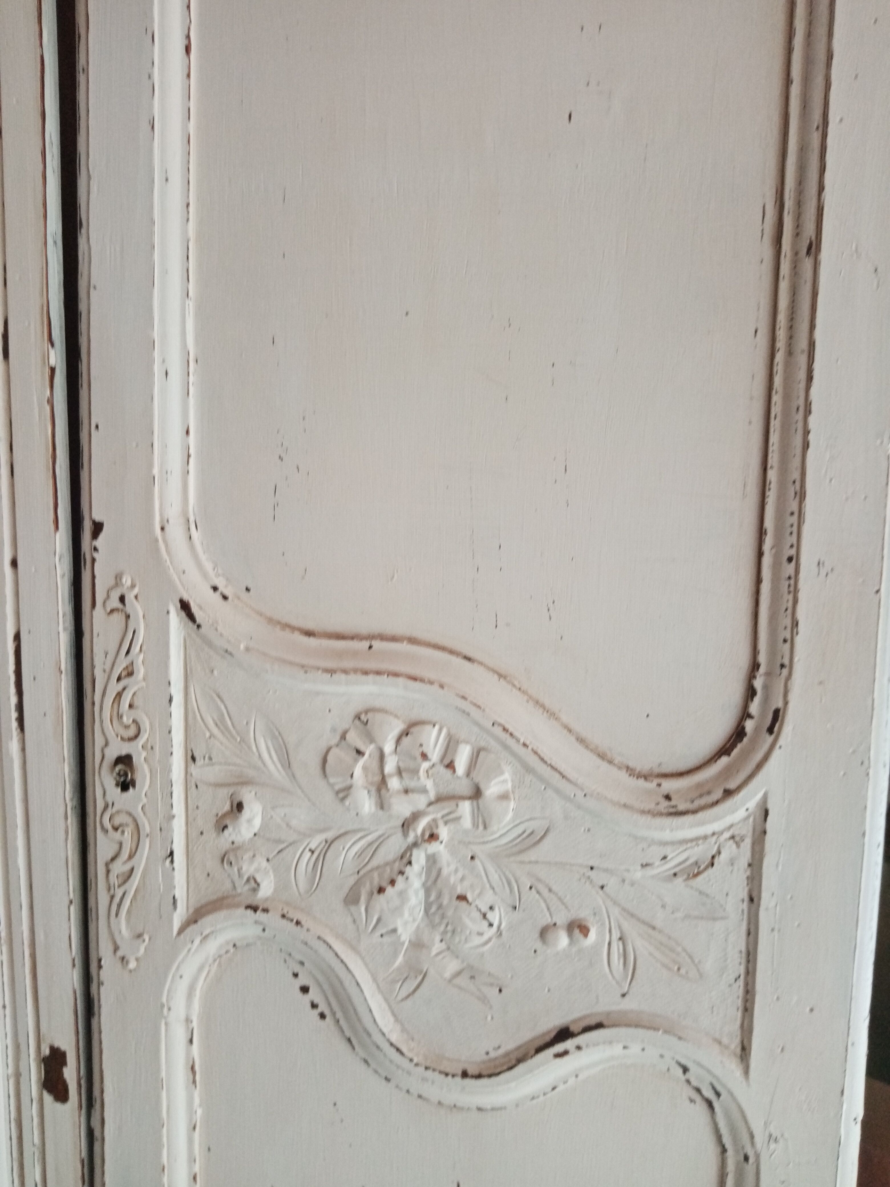 Pair old weathered doors height 154 cm