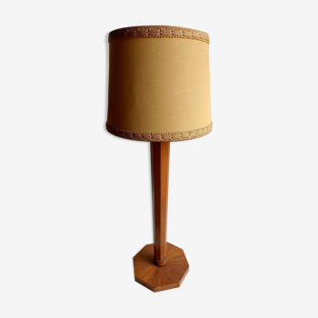 art deco wooden lamp