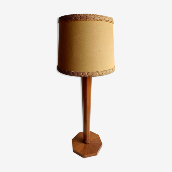 Lampe art déco en bois