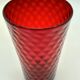 Red pineapple blown glass vase, 1970s, Germany