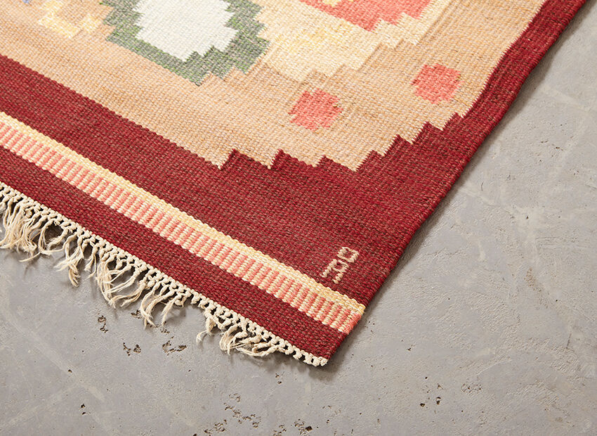 Anna Johanna Angstrom rug, Sweden 1960s