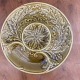 Set of 6 gien artichoke barbotine plates