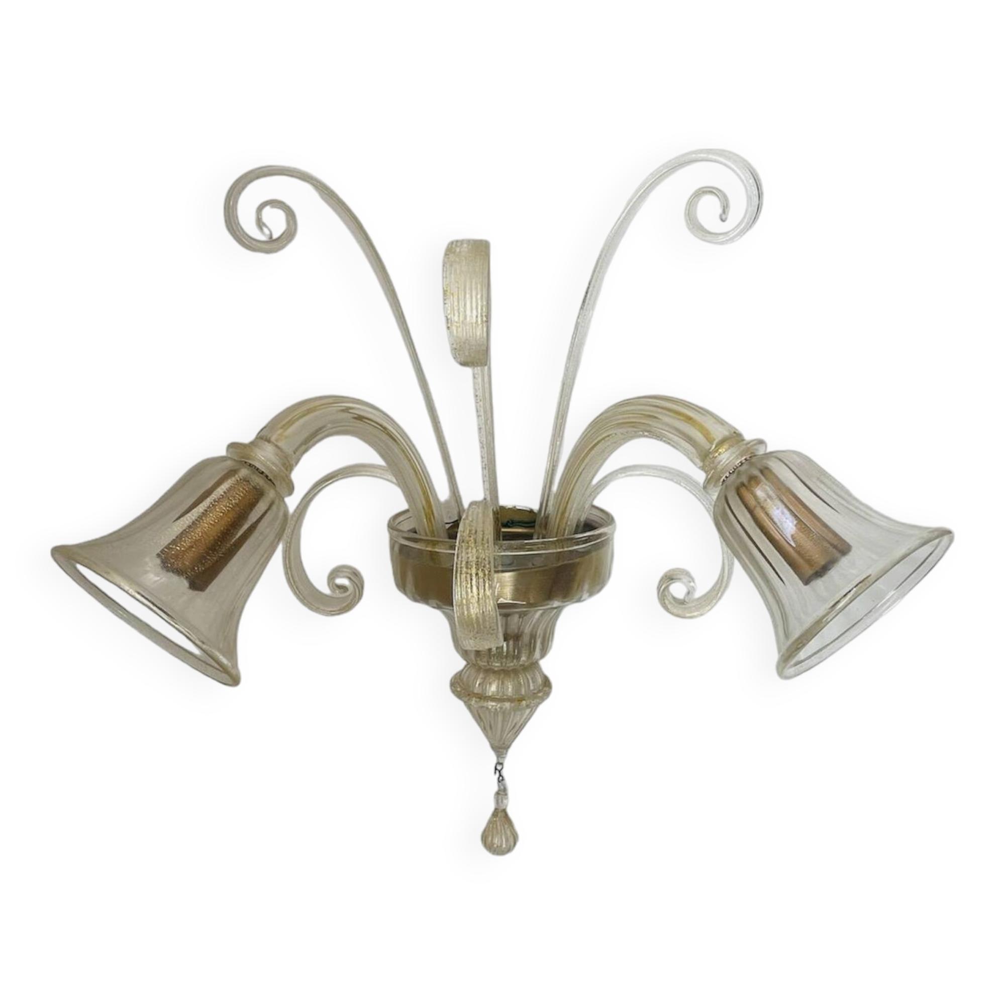 Vintage Murano glass wall lamp