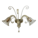 Vintage Murano glass wall lamp