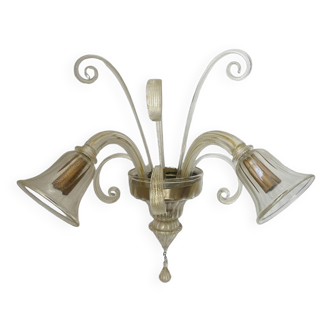 Vintage Murano glass wall lamp