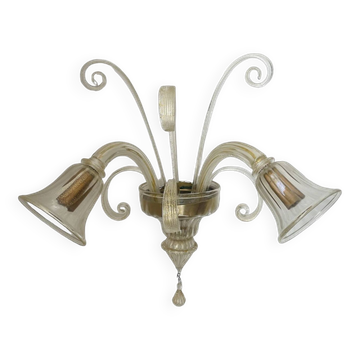 Vintage Murano glass wall light