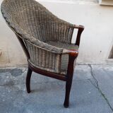 Rattan armchair