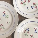 Set of 9 antique dessert plates