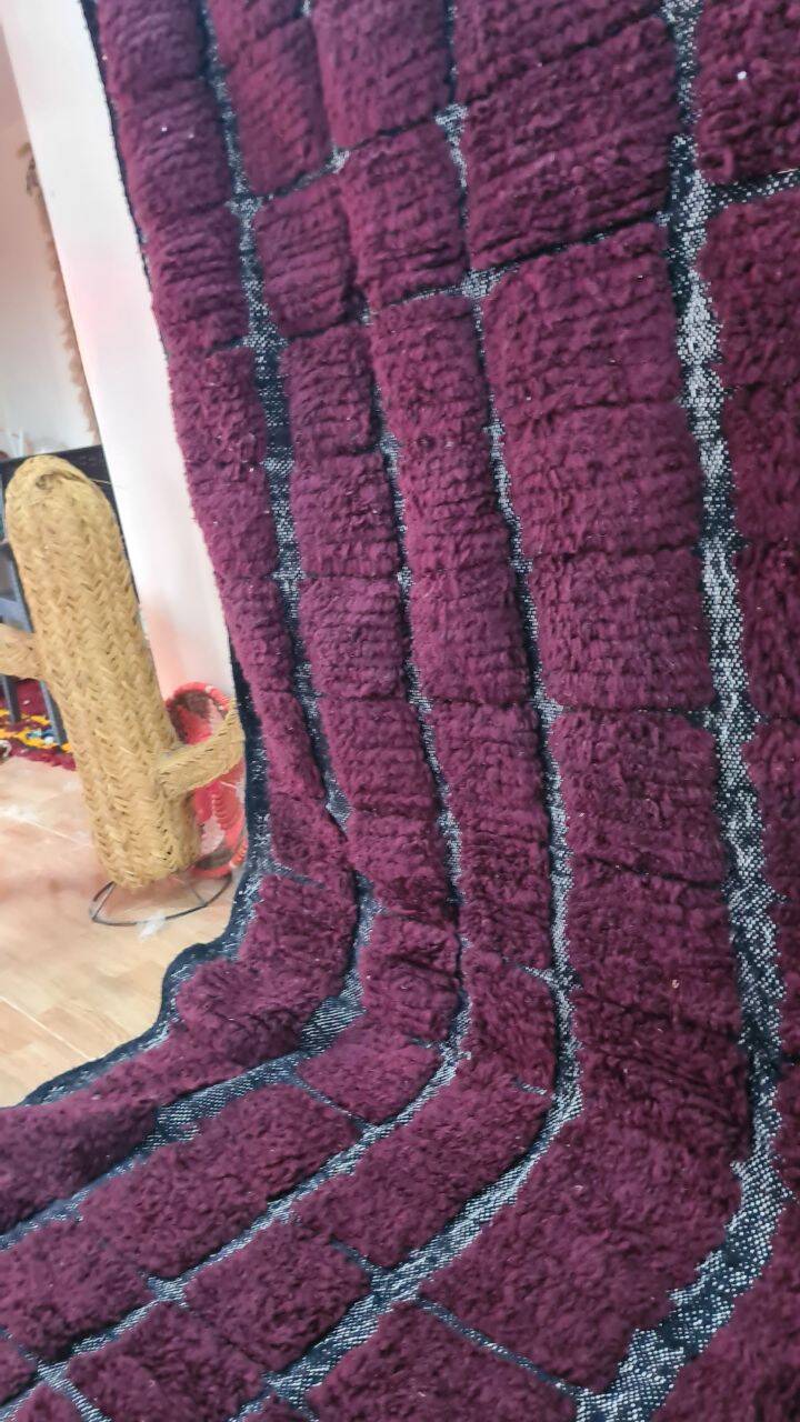Purple Beni Ouarain rug 200*300 cm